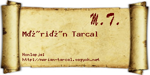 Márián Tarcal névjegykártya